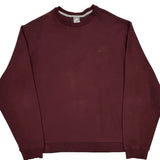 Nike Sweatshirt - 2XL Burgundy Cotton