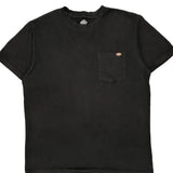 Dickies T-Shirt - Large Black Cotton