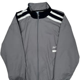 Reebok Track Jacket - 2XL Gray Polyester