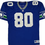 Seattle Seahawks Russell Athletic #80 Largent Football Jersey - XL Blue Polyester