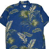 Tommy Bahama Floral Hawaiian Shirt - XL Blue Cotton