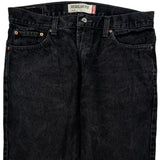 505 Levis Jeans - 36W 30L Black Cotton
