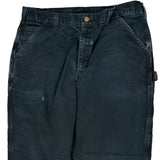 Carhartt Double Knee Carpenter Trousers - 36W 31L Black Cotton