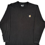 Carhartt Long Sleeve T-Shirt - XL Black Cotton