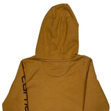 Age 4-6 Carhartt Spellout Hoodie - Small Brown Cotton