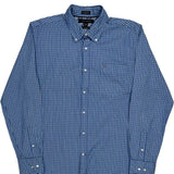 Tommy Hilfiger Checked Shirt - Large Blue Cotton