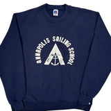 Made In USA Russell Athletic Sweatshirt - Large Navy Cotton