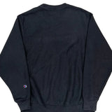 Reverse Weave Champion Spellout Sweatshirt - XL Black Cotton