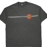 Santa Cruz Graphic T-Shirt - 2XL Gray Cotton