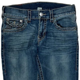 True Religion Skinny Jeans - 32W US 8 Blue Cotton