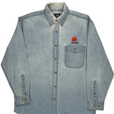Cleveland Browns Lee Sport Nfl Denim Shirt - Medium Light Wash Cotton