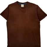 Nike T-Shirt - Large Brown Cotton