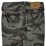 True Religion Camo Jeans - 26W UK 4 Camo Cotton Blend