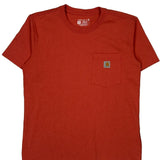 Carhartt T-Shirt - Medium Red Cotton