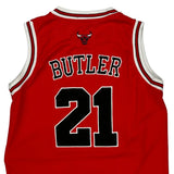 Chicago Bulls Adidas #21 Butler Jersey - Medium Red Polyester