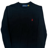 Polo By Ralph Lauren Sweater - Small Black Cotton