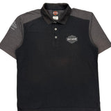 Fort Myers Harley Davidson Polo Shirt - Large Black Cotton Blend