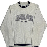 Reverse Weave Champion James Madison Dukes Sweatshirt - Small Gray Cotton