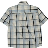 Ecko Unltd Checked Short Sleeve Shirt - Large Blue Cotton