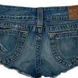 True Religion Denim Shorts - 28W US 0 Blue Denim