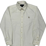 Age 10 Ralph Lauren Shirt - Small White Cotton