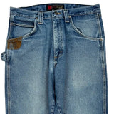 Wrangler Double Knee Carpenter Jeans - 32W 32L Blue Cotton