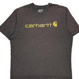 Carhartt Spellout T-Shirt - XL Gray Cotton