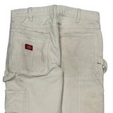 Dickies Carpenter Trousers - 33W 32L White Cotton