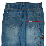 Bugle Boy Wide Leg Carpenter Jeans - 36W 30L Blue Cotton