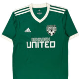 Oshkosh United Adidas Football Soccer Jersey - Small White Polyester