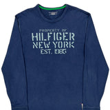Tommy Hilfiger Long Sleeve T-Shirt - XL Blue Cotton