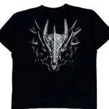 Dragon Wild Single Stitch T-Shirt - XL Black Cotton