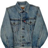 Age 10 Levis Denim Jacket - Small Light Wash Cotton