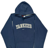 Yankees Nike Spellout Hoodie - XL Blue Cotton