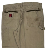 Unbranded Double Knee Carpenter Pants - 36W 32L Khaki Cotton