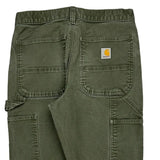 Carhartt Double Knee Carpenter Trousers - 30W 32L Green Cotton