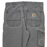 Carhartt Carpenter Trousers - 32W 34L Grey Cotton