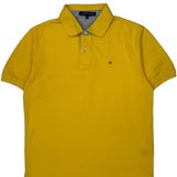 Tommy Hilfiger Polo Shirt - Medium Yellow Cotton