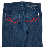 Pepe Jeans Wide Leg Jeans - 34W 31L Blue Cotton