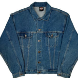 Hollywood Harley Davidson Denim Jacket - Large Blue Cotton