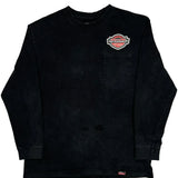 Dickies Long Sleeve T-Shirt - Large Black Cotton