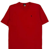 Polo By Ralph Lauren T-Shirt - Large Red Cotton
