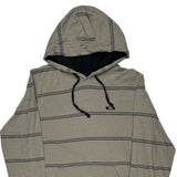 Oakley Striped Hoodie - Large Black Cotton
