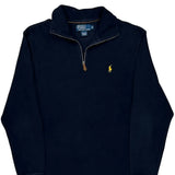 Polo By Ralph Lauren 1/4 Zip - Medium Navy Cotton