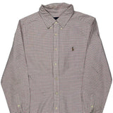 Age 14-16 Ralph Lauren Checked Shirt - Large Red Cotton