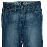 Ten 25 Studded Jeans - 38W 30L Blue Cotton