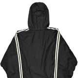 Adidas Striped Jacket - Large Black Polyester