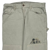 The Boys Dickies Graphic Carpenter Trousers - 32W 28L Beige Cotton