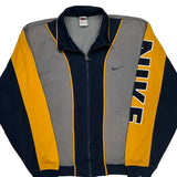 Nike Spellout Track Jacket - Medium Gray Polyester