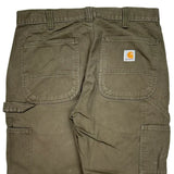 Carhartt Carpenter Pants - 33W 30L Green Cotton